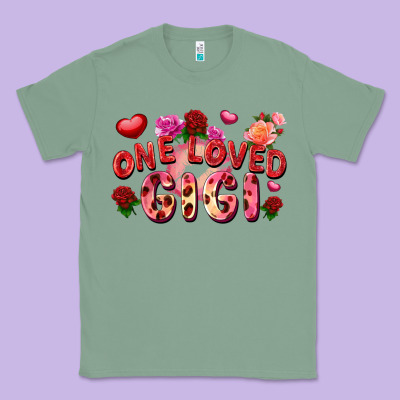 One Loved Gigi Valentine's Day Classic Tee Designed By Fadigitalartstudio