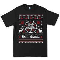 Black hail santa ugly christmas sweater   sweatshirt Premium Tee - artisFamous