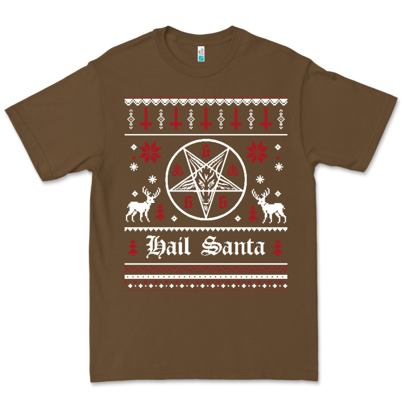Hail Santa Ugly Christmas Sweater   Sweatshirt Premium Tee by artisFamous | Teevron