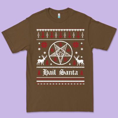 Hail Santa Ugly Christmas Sweater   Sweatshirt Premium Tee Designed By Artisfamous