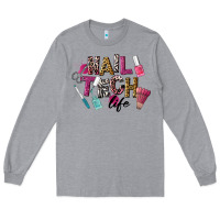 Heather Grey Nail Tech Life Long Sleeve Tee - LillyAllenDesigns