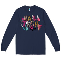 Navy Nail Tech Life Long Sleeve Tee - LillyAllenDesigns