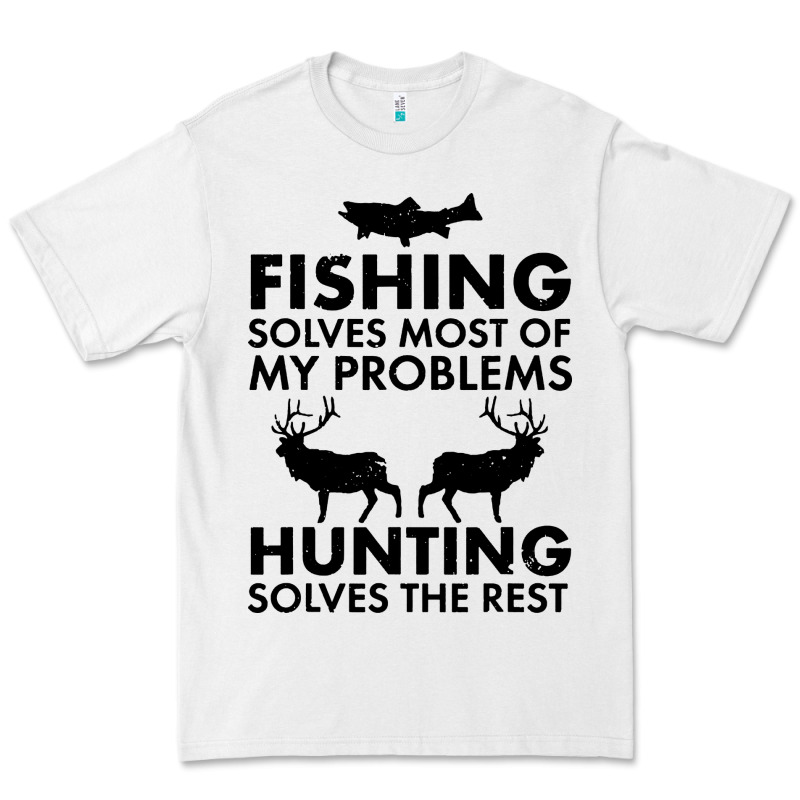 Funny Fishing And Hunting Premium Tee by artisFamous | Teevron