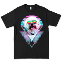 Black bichons frise dog vintage Premium Tee - artisFamous