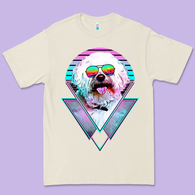 Bichons Frise Dog Vintage Premium Tee Designed By Artisfamous