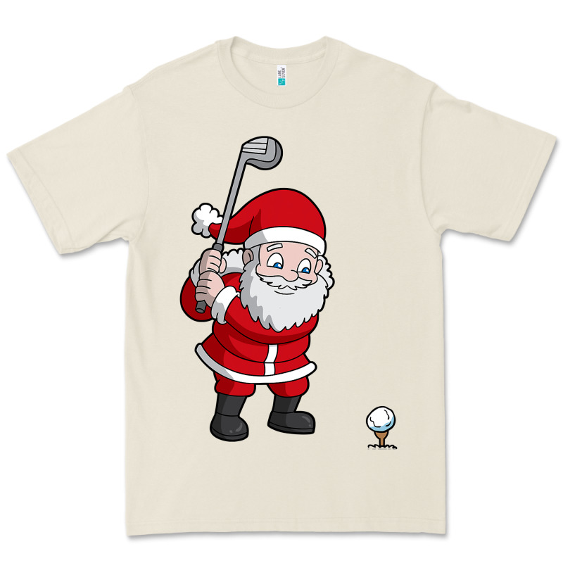 Santa Claus Golf Christmas Golfer Golfing Gift Premium Tee by artisFamous | Teevron