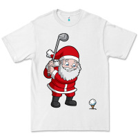 White santa claus golf christmas golfer golfing gift Premium Tee - artisFamous