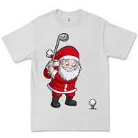 Dove Grey santa claus golf christmas golfer golfing gift Premium Tee - artisFamous