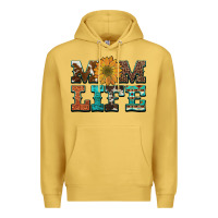 Antique Gold western cowhide leopard turquoise  leather aztec sunflower mom Premium Hoodie - Artiststas