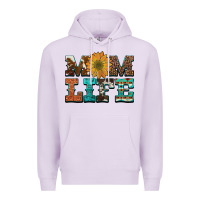 Lilac western cowhide leopard turquoise  leather aztec sunflower mom Premium Hoodie - Artiststas