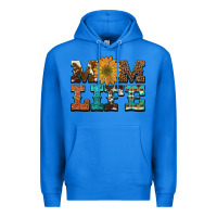 True Royal western cowhide leopard turquoise  leather aztec sunflower mom Premium Hoodie - Artiststas