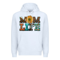 White western cowhide leopard turquoise  leather aztec sunflower mom Premium Hoodie - Artiststas