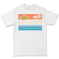 White santa c.r.u.z cali sunset 70s 80s surfer summer sun Premium Tee - artisFamous