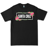Black santa c.r.u.z cali  floral hibiscus flower Premium Tee - artisFamous