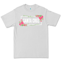 Dove Grey santa c.r.u.z cali  floral hibiscus flower Premium Tee - artisFamous