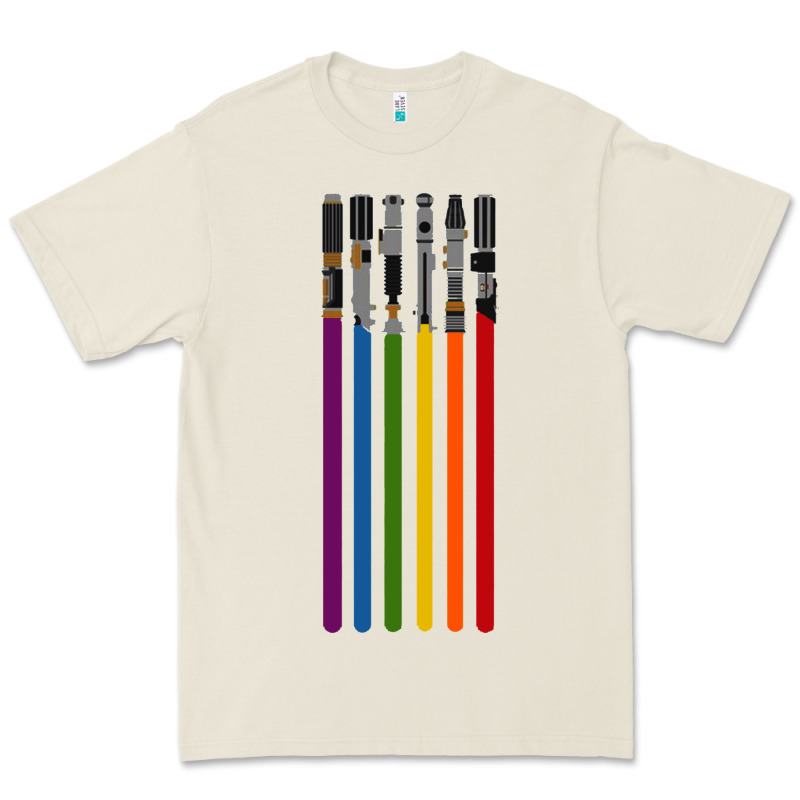 Rainbow Lightsaber Premium Tee by artisFamous | Teevron