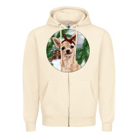 Sandshell Chihuahua And Farm Zipper Hoodie - RanaPortraitStore