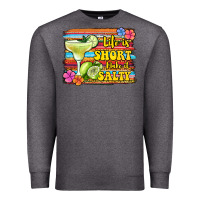 Charcoal Heather life is short make it salty 1 Premium Sweatshirt - Jasminsmagicworld