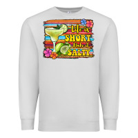 Dove Grey life is short make it salty 1 Premium Sweatshirt - Jasminsmagicworld