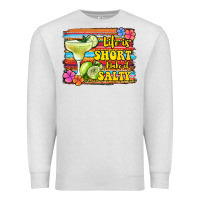 Oatmeal Heather life is short make it salty 1 Premium Sweatshirt - Jasminsmagicworld