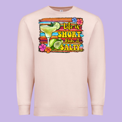 Life Is Short Make It Salty 1 Premium Sweatshirt Designed By Jasminsmagicworld