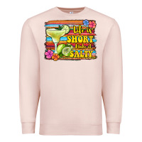 Pale Pink life is short make it salty 1 Premium Sweatshirt - Jasminsmagicworld