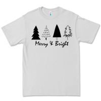 Dove Grey merry and bright Premium Tee - artisFamous