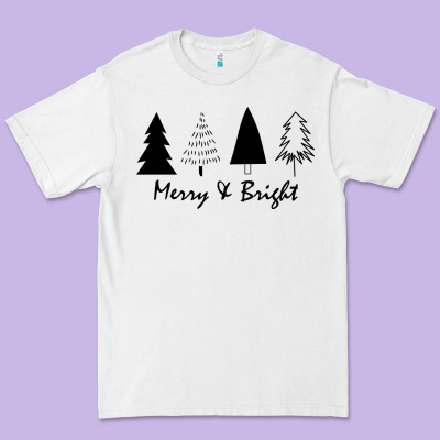 Merry And Bright Premium Tee Designed By Artisfamous