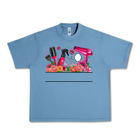 Pebble Blue Hair Stylist Your Textt Urban Heavy Tee - CowhideDigitalArt