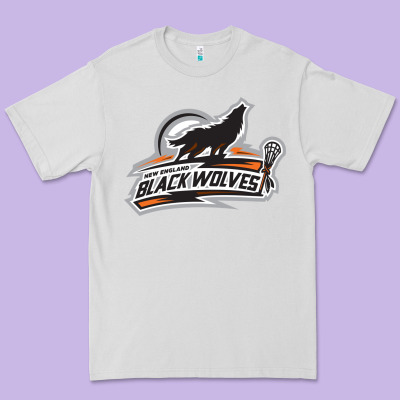New England Black Wolves Premium Tee Designed By Artisfamous