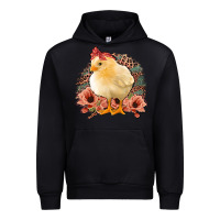Black Chick With Flowers Feopard Urban Hoodie - Jasminsmagicworld