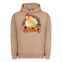 Pigment Burro Chick With Flowers Feopard Urban Hoodie - Jasminsmagicworld