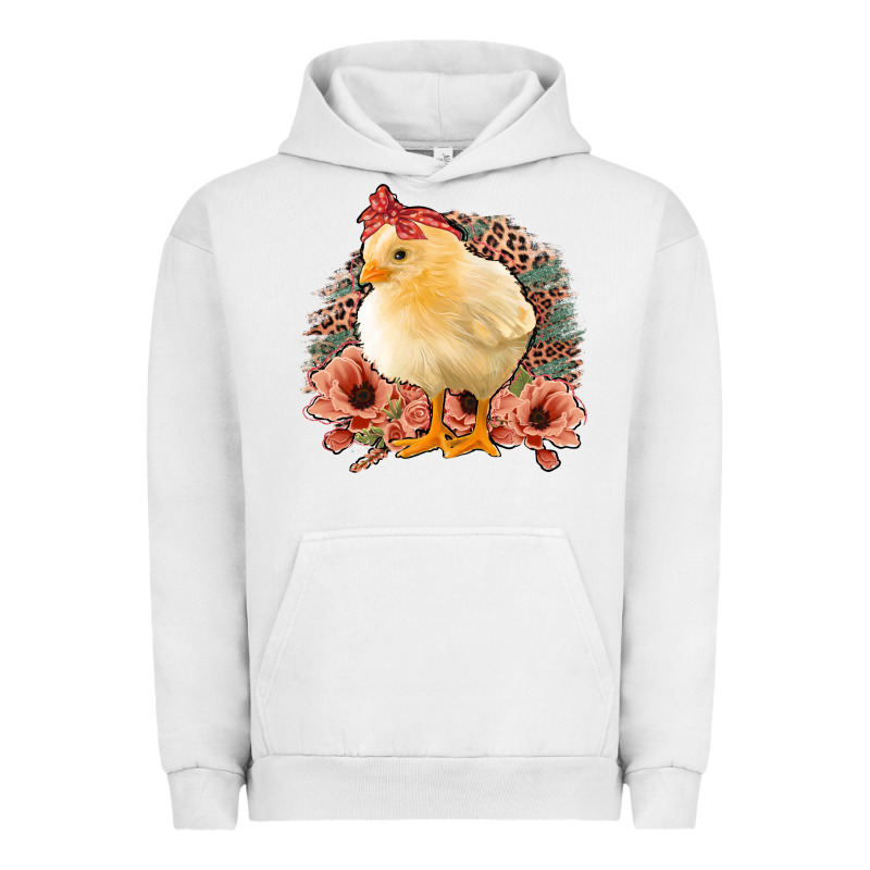 Chick With Flowers Feopard Urban Hoodie by Jasminsmagicworld | Teevron