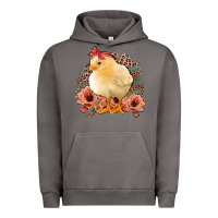 Pigment Tornado Chick With Flowers Feopard Urban Hoodie - Jasminsmagicworld