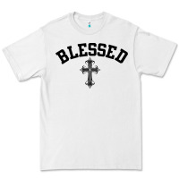 White blessed christian christianity Premium Tee - artisFamous
