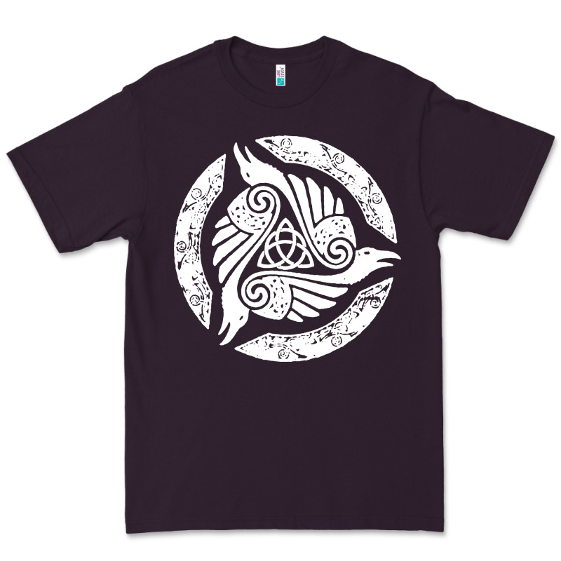 Celtic Trinity Knot Crow Spiritual Mandala Premium Tee by artisFamous | Teevron