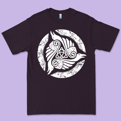 Celtic Trinity Knot Crow Spiritual Mandala Premium Tee Designed By Artisfamous