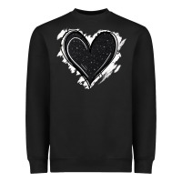 Black black glitter heart Heavyweight Sweatshirt - Jasminsmagicworld
