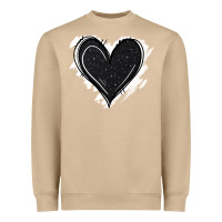 Mushroom black glitter heart Heavyweight Sweatshirt - Jasminsmagicworld