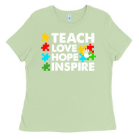 Matcha Teach Love Hope Inspire Ladies Tee - CowhideDigitalArt