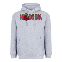 Heather Grey madrina lady of guadalupe Heavyweight Hoodie - Jasminsmagicworld