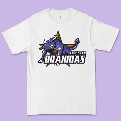 Lone Star Brahmas Premium Tee Designed By Artisfamous