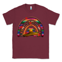 Burgundy Mexico rainbow Classic Tee - FaDigitalArtStudio