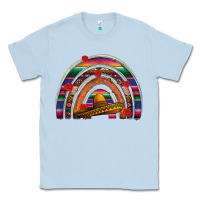 Dusty Blue Mexico rainbow Classic Tee - FaDigitalArtStudio