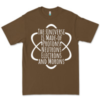 Cacao funny science geek universe is made of morons white Premium Tee - artisFamous