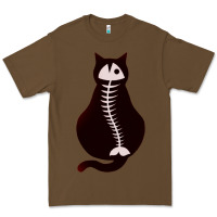Cacao Cat with Fish Bone Premium Tee - artisFamous