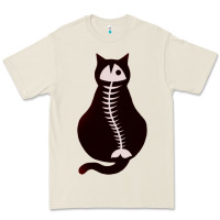 Bone Cat with Fish Bone Premium Tee - artisFamous