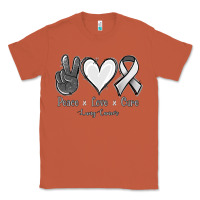Copper Peace Love Cure Lung Cancer Classic Tee - Jasminsmagicworld