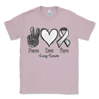 Lilac Peace Love Cure Lung Cancer Classic Tee - Jasminsmagicworld