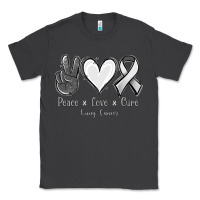Smoke Peace Love Cure Lung Cancer Classic Tee - Jasminsmagicworld